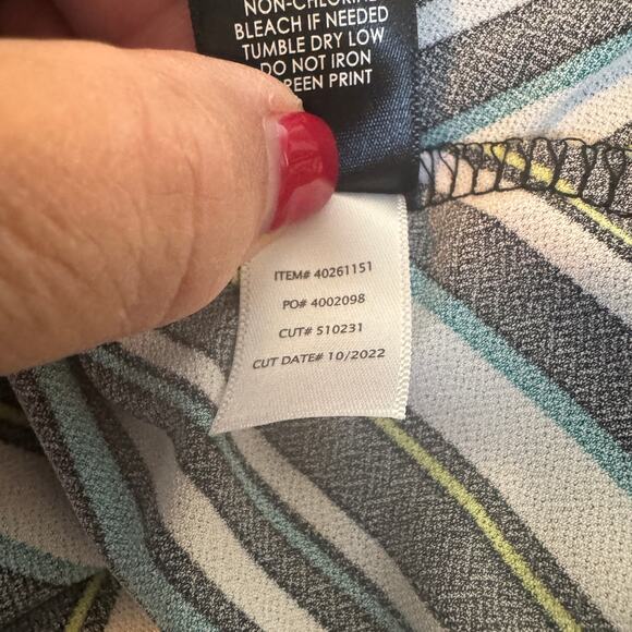 Torrid Striped Dress Sz 4X Pullover Pockets A-Line Midi Short Sleeve Casual - Picture 10 of 10